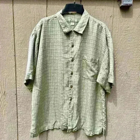 Tommy Bahama Silk Short-Sleeve Button-Down - Picture 1 of 8